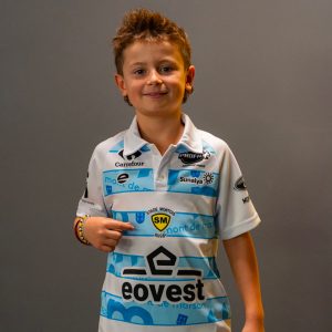 Maillot Extérieur Réplica Stade Montois Rugby Junior 2026:2027 Vue porté de face 2