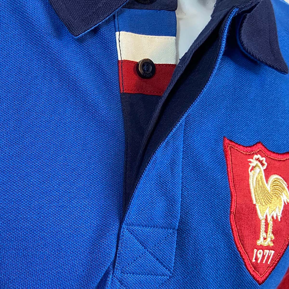 Polo France Rugby 1977 Ellis Rugby Detail Bouton