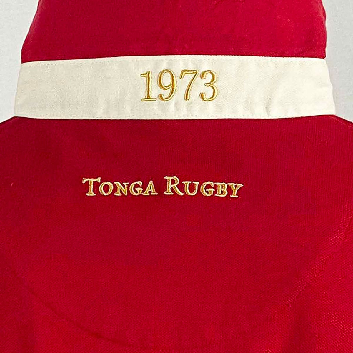 Polo Tonga Rugby 1973 Ellis Rugby Detail Dos
