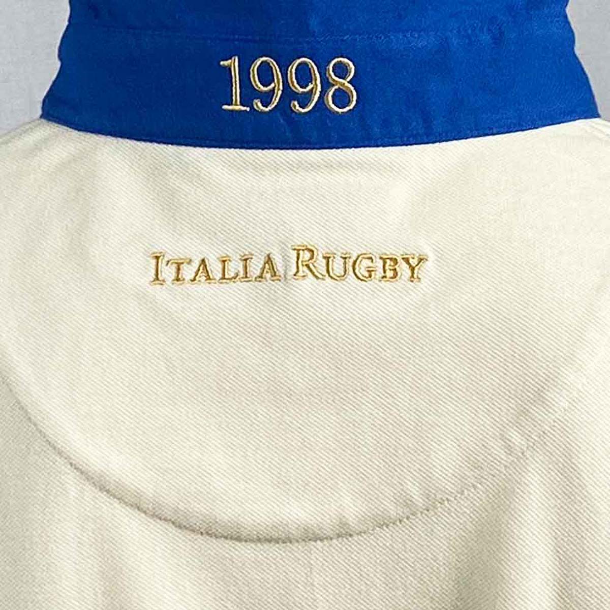 Polo de rugby Italie Rugby 1988 Ellis Rugby Detail Dos