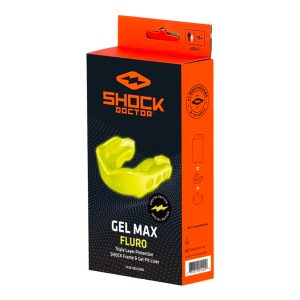 Protège-dents Gel Max Shock Doctor Adulte (11+) Jaune fluo Boite