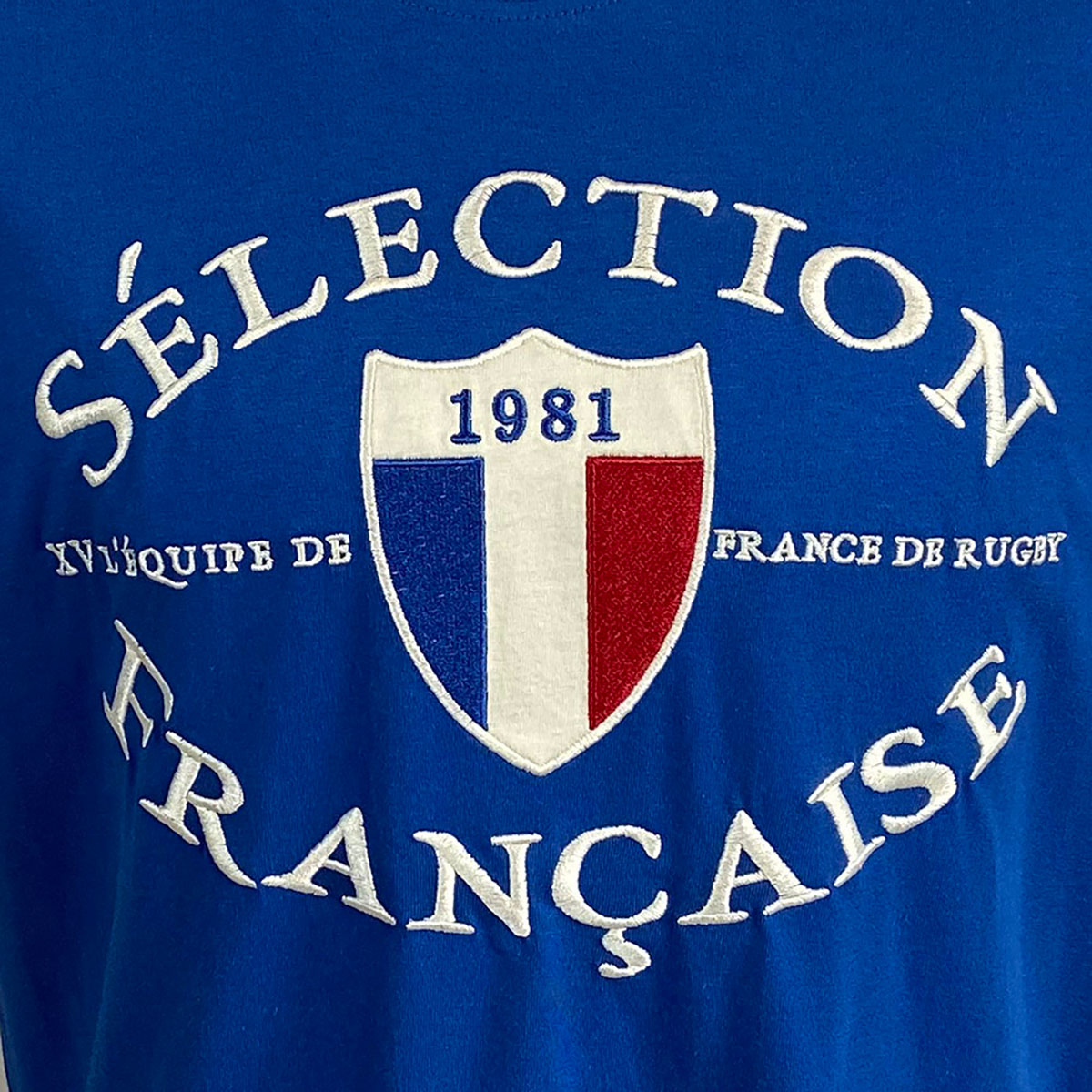 T-shirt Ellis Rugby France Rugby 1981 Detail Face
