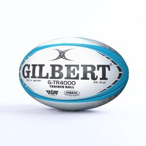 Ballon de rugby d'entrainement G-TR4000 Gilbert Bleu ciel - Taille 4 Face