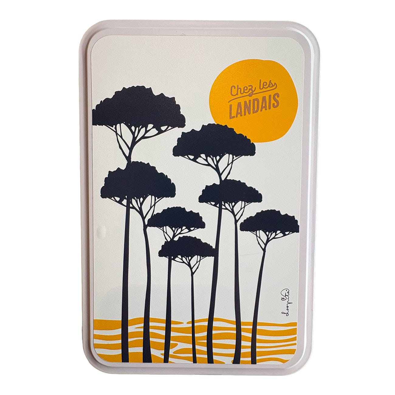 Boite à sucre Pins et sable Chez les Landais