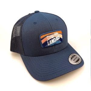 Casquette trucker Chez les Landais Bleu marine Face Lateral