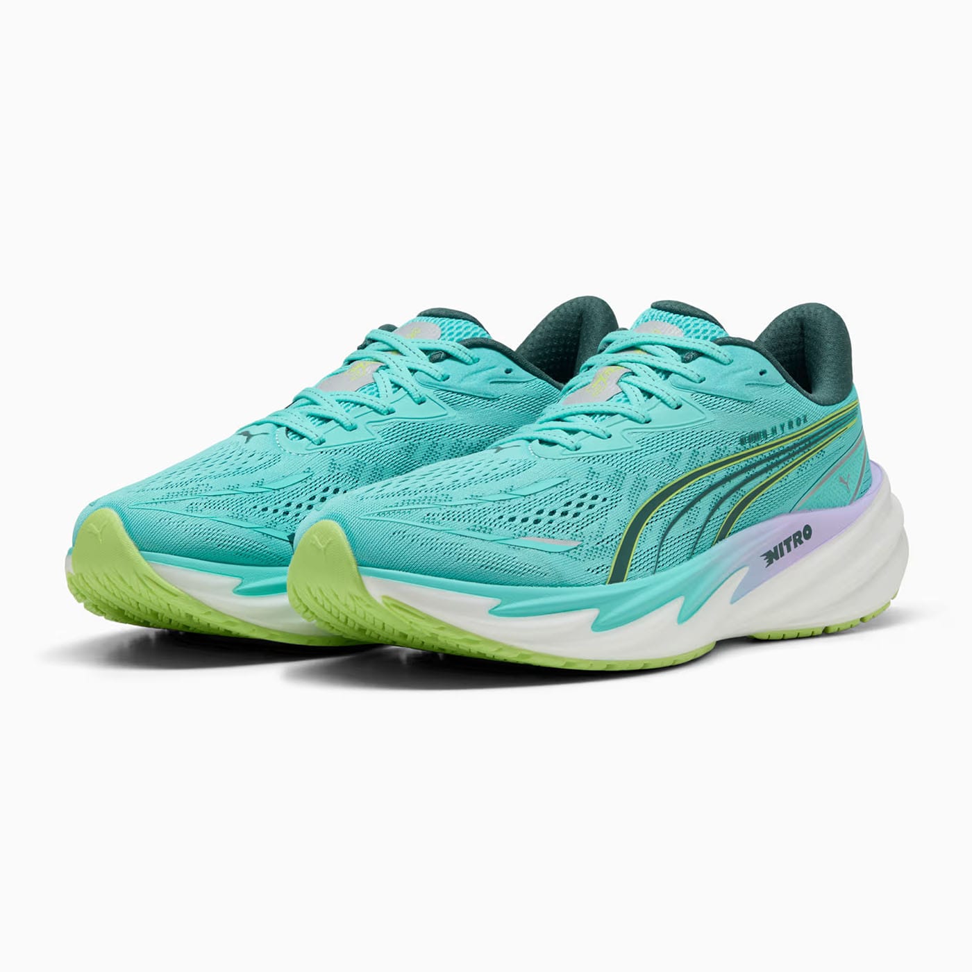 Chaussures de training Puma x Hyrox Velocity Nitro™ 5 Homme Vert menthe 313686-02 Pair Lateral Front Top