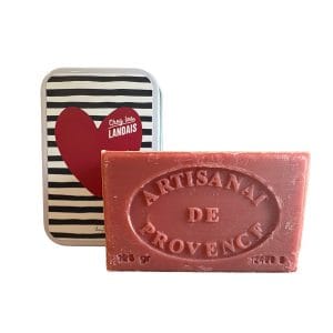 Coffret Savon et sa boite Coeur Chez les Landais