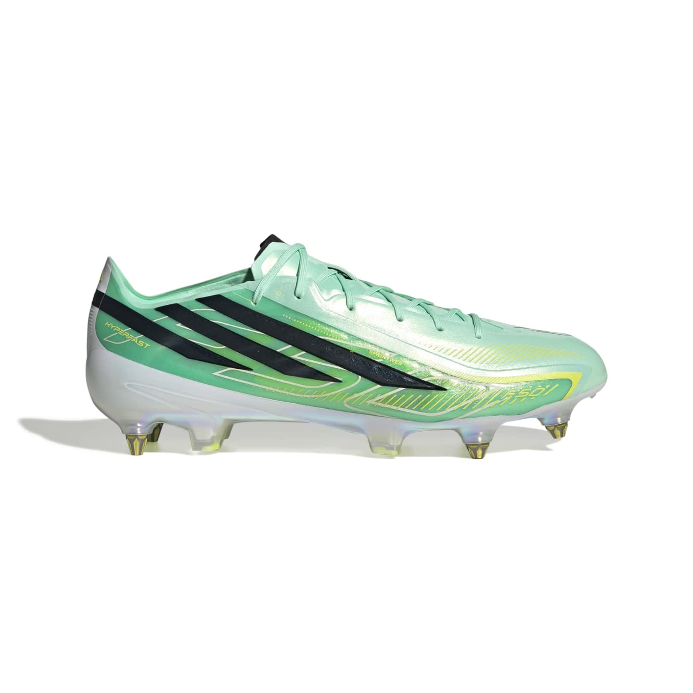 Crampons Adidas F50 Hyperfast Elite SG Vert KJ6083 Lateral