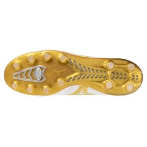 Crampons Mizuno Monarcida Neo III Pro FG Blanc et doré P1GA262250 Bottom