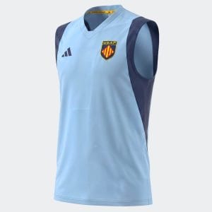 Débardeur d'entrainement USA Perpignan Adidas 2026:2027 Bleu azur CFR546 Face lateral