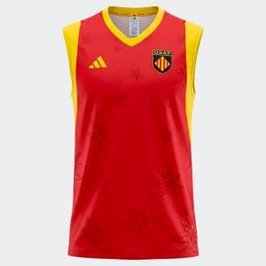 Débardeur d'entrainement USA Perpignan Adidas Rouge CFR547 Face