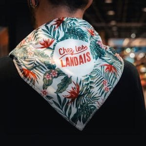 Foulard Bandana Fougères Chez les Landais Vue porté