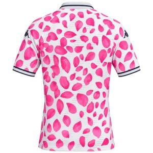 Maillot Third Réplica Stade Français Paris 2027 Kombat Kappa Blanc et rose 35256KW-A0A Dos