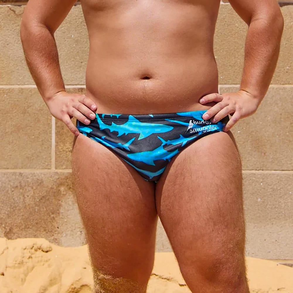 Maillot de bain Budgy Smuggler Sharky Sharks Vue porté de face