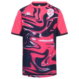 Maillot d'entrainement Mokibapre Pro 2 Stade Français Paris 2026:2027 Rose 34255IW-A00 Face