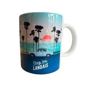 Mug Voiture à la plage Chez les Landais