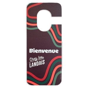 Panneau de porte Bienvenu Chez les Landais