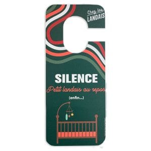 Panneau de porte SILENCE, Petit landais au repos Chez les Landais