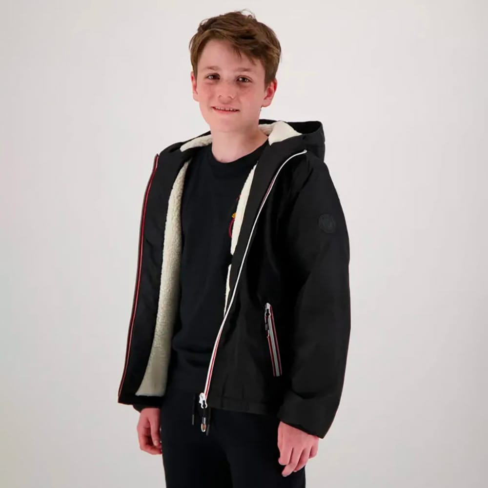 Parka courte Stade Toulousain Rugby pour enfant Vue porté de face lateral