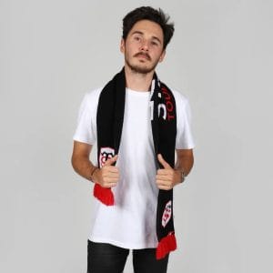 Set Hiver Écharpe, Bonnet et Gants Stade Toulousain Rugby Vue porté face