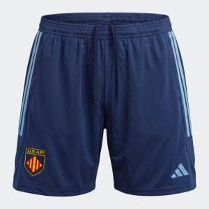 Short d'entrainement USA Perpignan Adidas 2026:2027 Bleu marine CFR533 Face