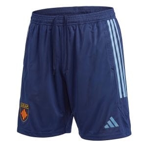 Short d'entrainement USA Perpignan Adidas 2026:2027 Bleu marine CFR533 Face lateral