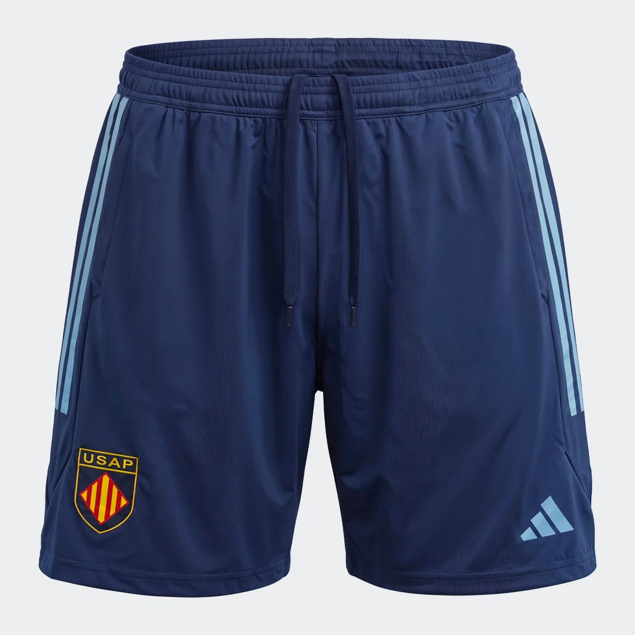 Short d'entrainement USA Perpignan Adidas 2026:2027 Bleu marine CFR533 Face