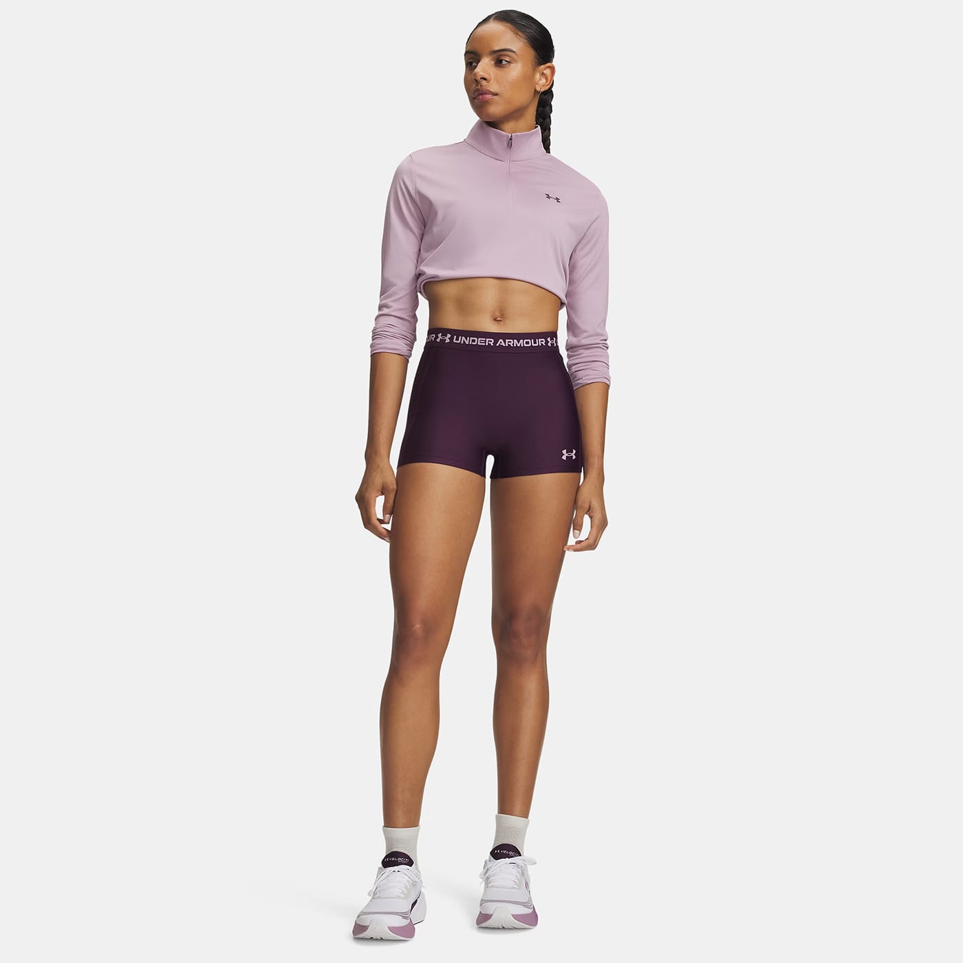 Shorty Under Armour HeatGear® 8cm pour femme Violet écho 6010725-526 Outfit