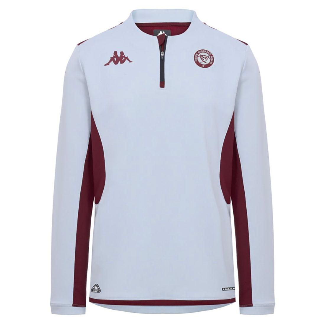 Sweat ¼ zip Union Bordeaux Bègles Muzira Kappa Gris 372B2DW-A05 Face