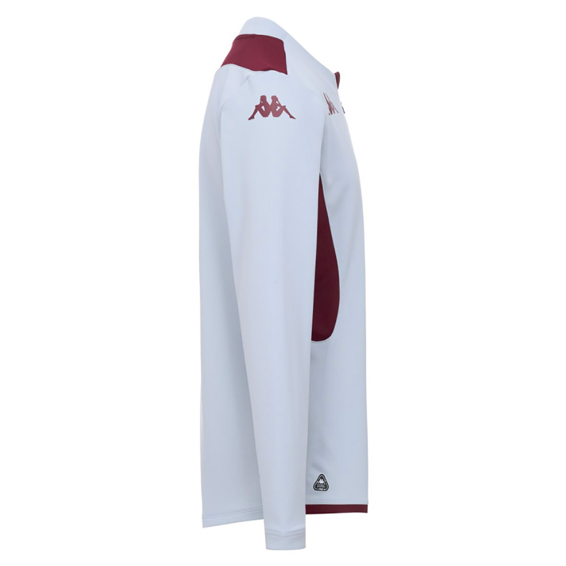 Sweat ¼ zip Union Bordeaux Bègles Muzira Kappa Gris 372B2DW-A05 Lateral