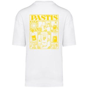 T-shirt Oversize Pastis Unisexe Blanc Dos