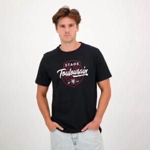 T-shirt Shield Stade Toulousain Rugby pour homme Vue porté de face