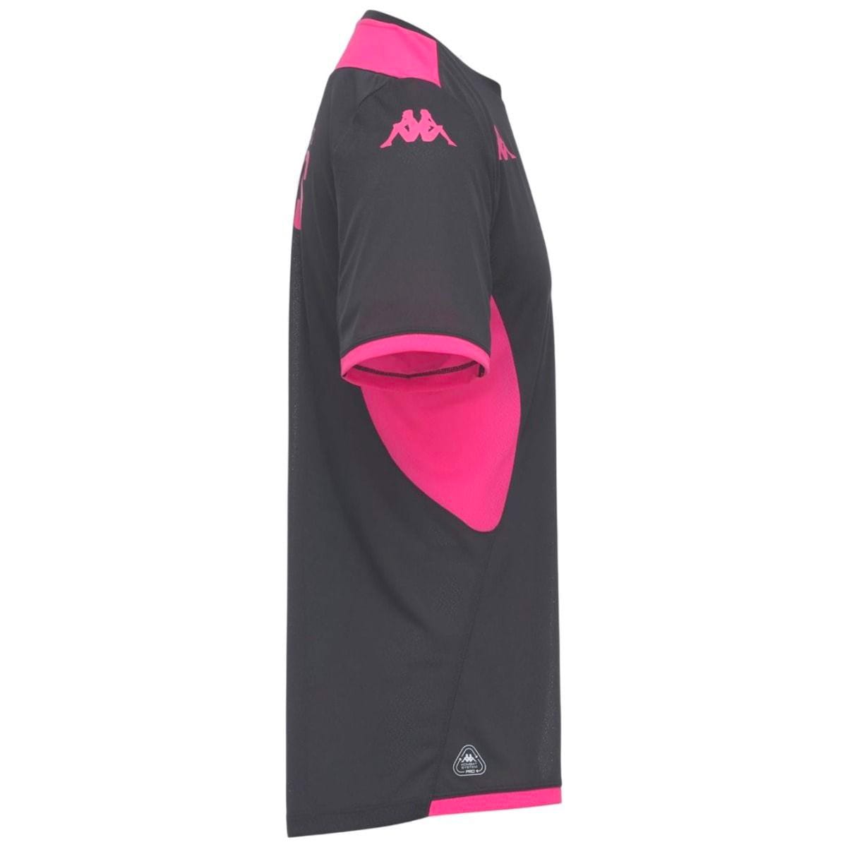 T-shirt d'entrainement Stade Français Paris Mokiba Pro Kappa Gris foncé 34255FW-A02 Lateral