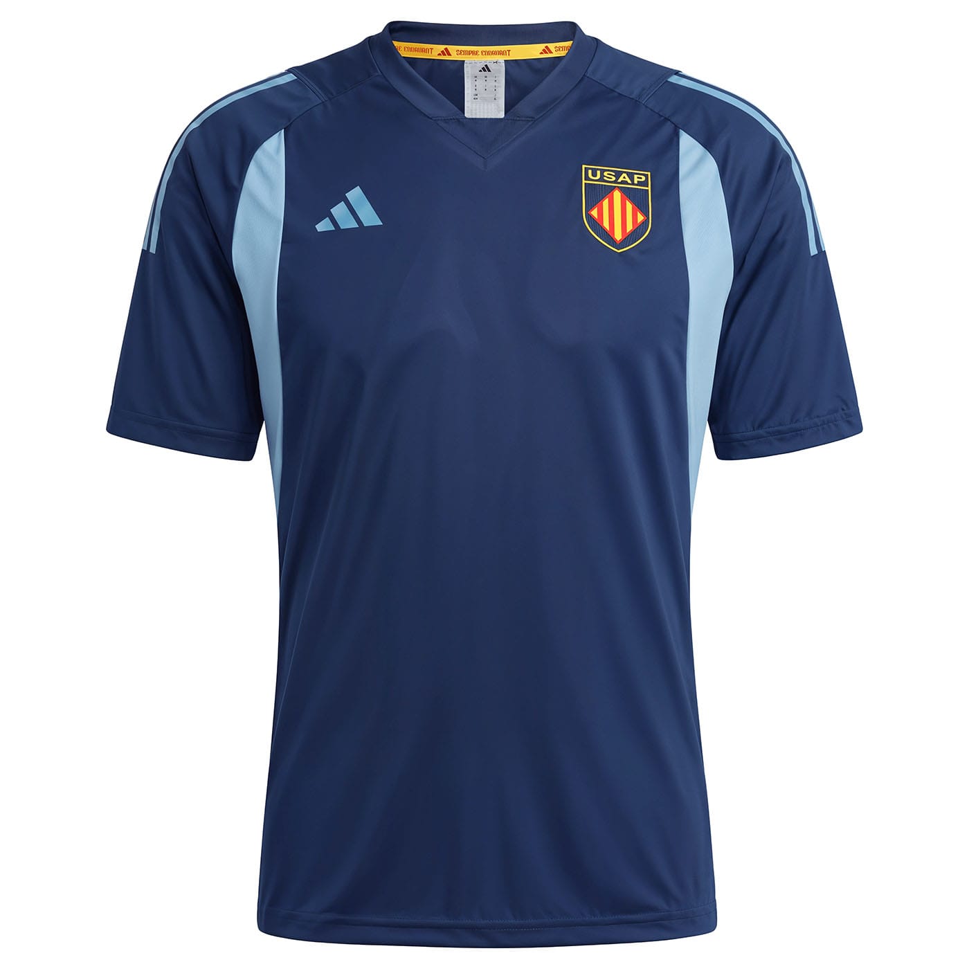 T-shirt d'entrainement USA Perpignan Adidas Bleu marine 2026:2027 CFR542 Face