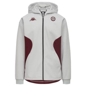 Veste à capuche Mequo Kappa Union Bordeaux Bègles Gris 372B2EW-A05 Face