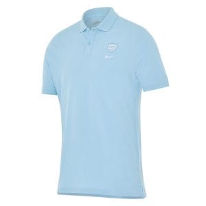 Polo manches courtes Nike Racing 92 2025:2026 Bleu ciel RA7032-406 Face