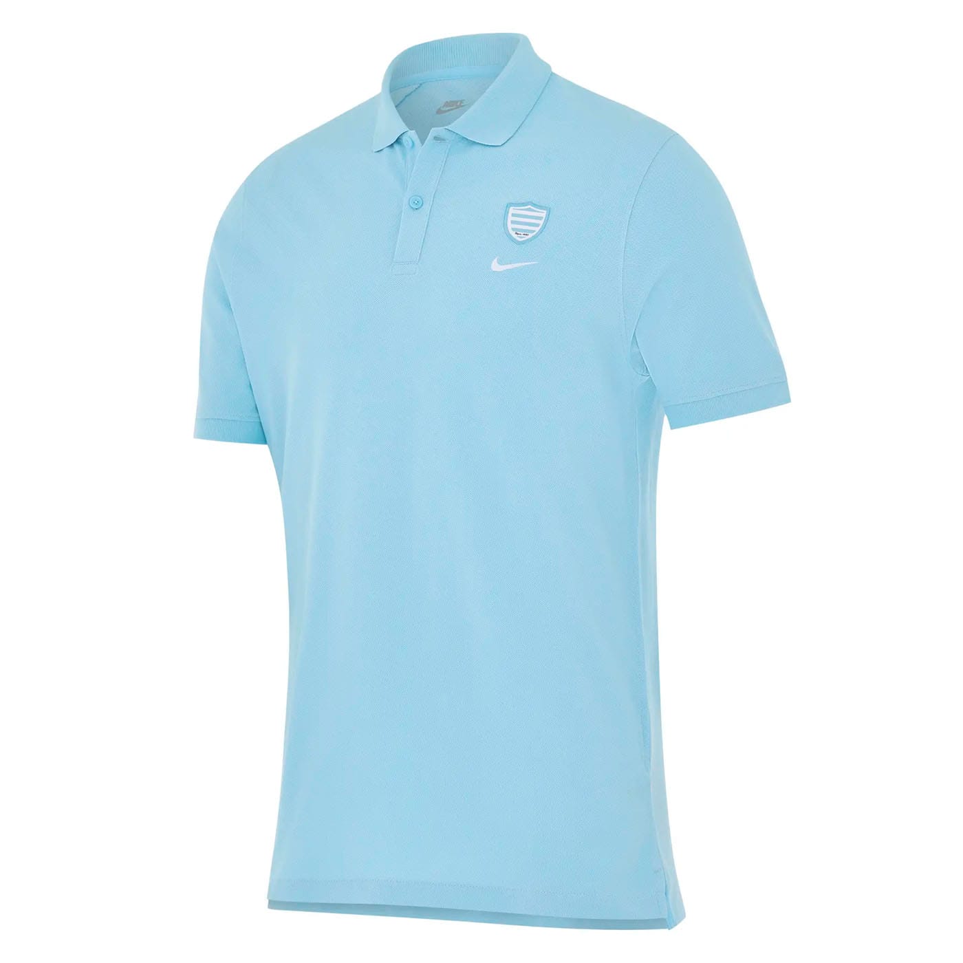 Polo manches courtes Nike Racing 92 2025:2026 Bleu ciel RA7032-406 Face