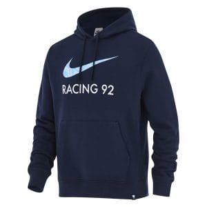 Sweat à capuche Racing 92 2025:2026 Bleu marine RA7033-451 Face