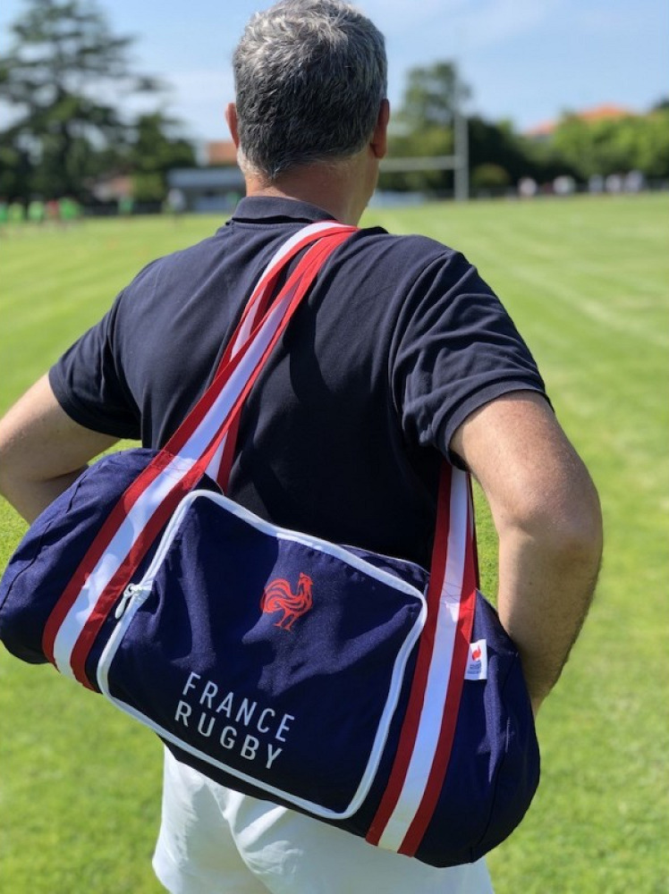 Baluchon Sac de sport Loopita x France Rugby Bleu Blanc Rouge 24L – Image 3
