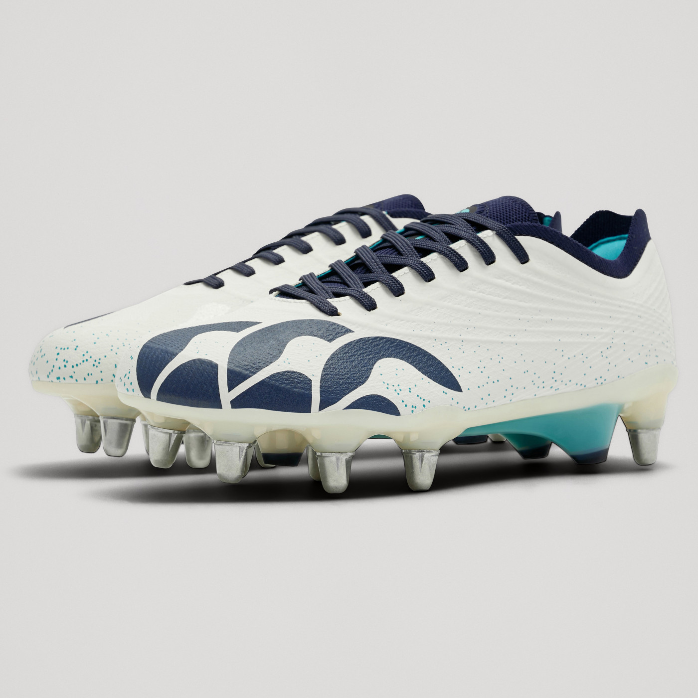 Crampons Canterbury Stampede Groundbreak Elite SG Blanc – Image 9