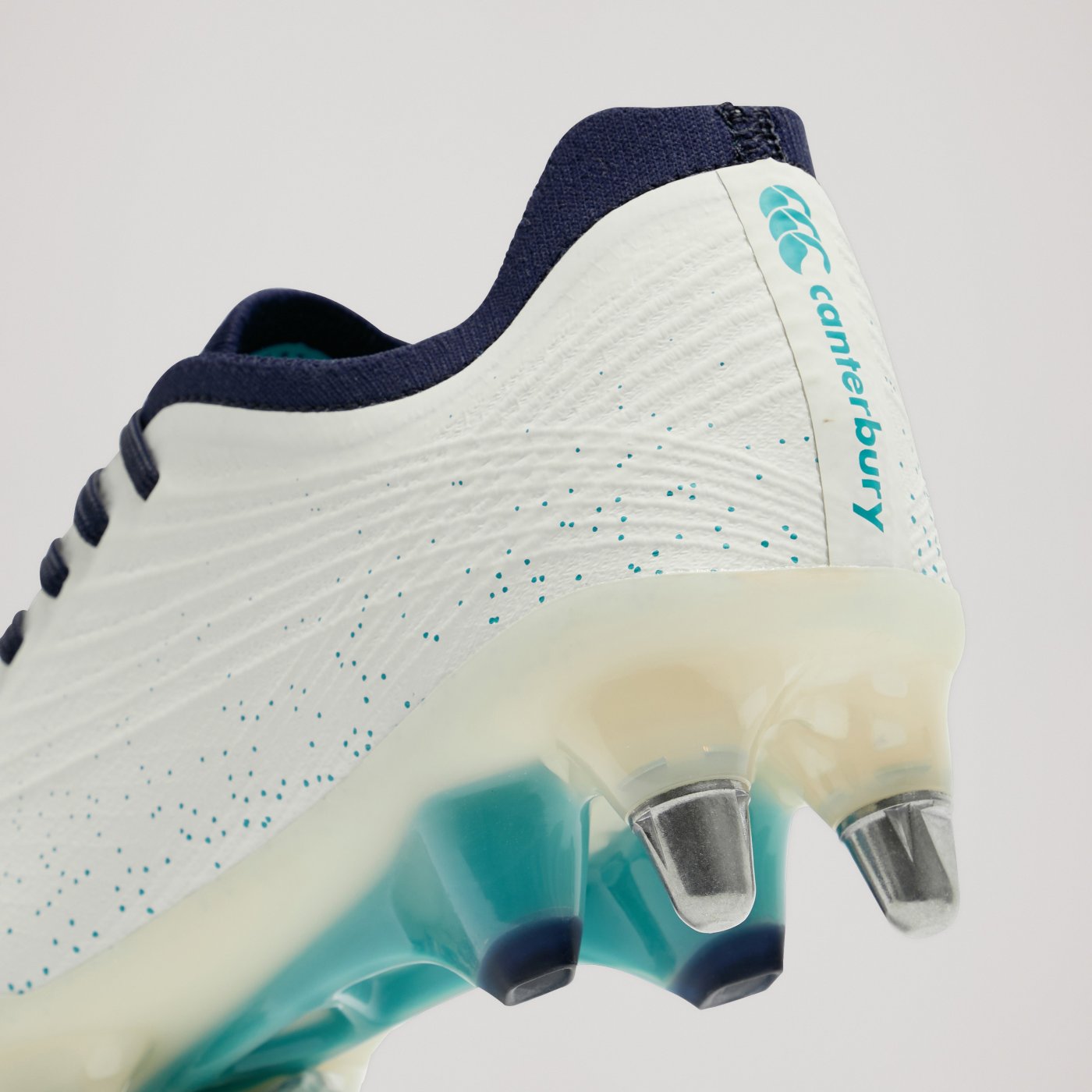 Crampons Canterbury Stampede Groundbreak Elite SG Blanc – Image 8