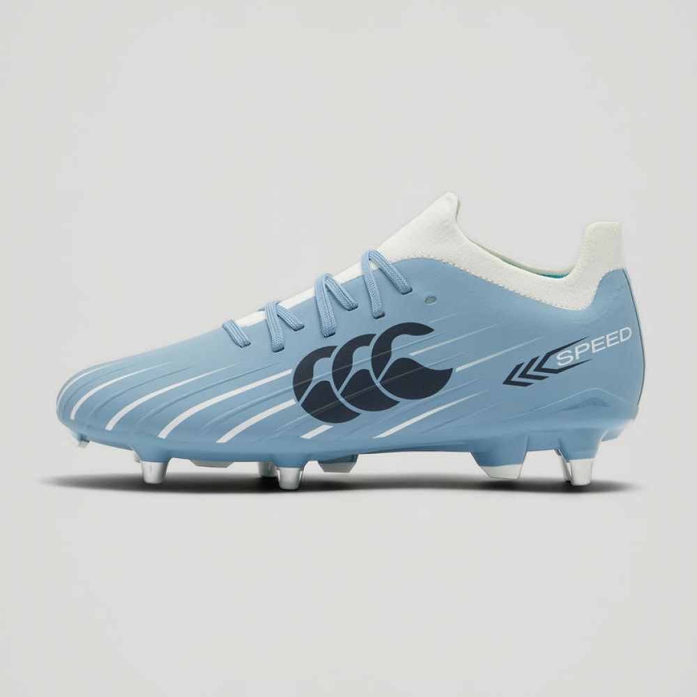 Crampons de rugby Canterbury Speed Falcon 2.0 Pro SG Bleu ciel / Gris
