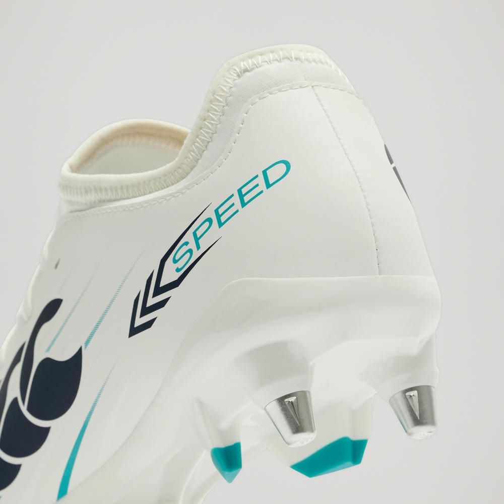 Crampons de rugby Canterbury Speed Falcon 2.0 Team SG Blanc – Image 8