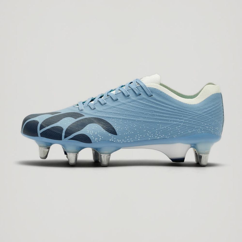 Crampons de rugby Canterbury Stampede Groundbreak Elite SG Bleu ciel / Gris