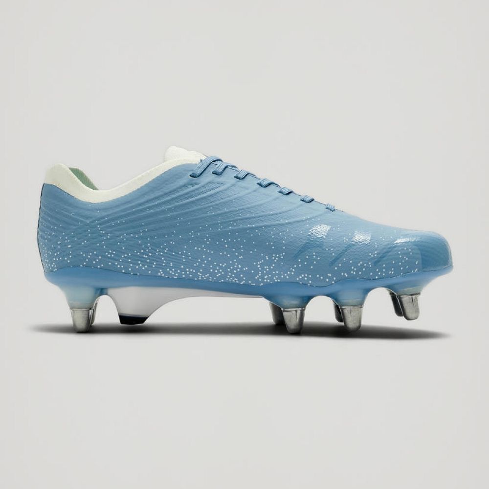 Crampons de rugby Canterbury Stampede Groundbreak Elite SG Bleu ciel / Gris – Image 3