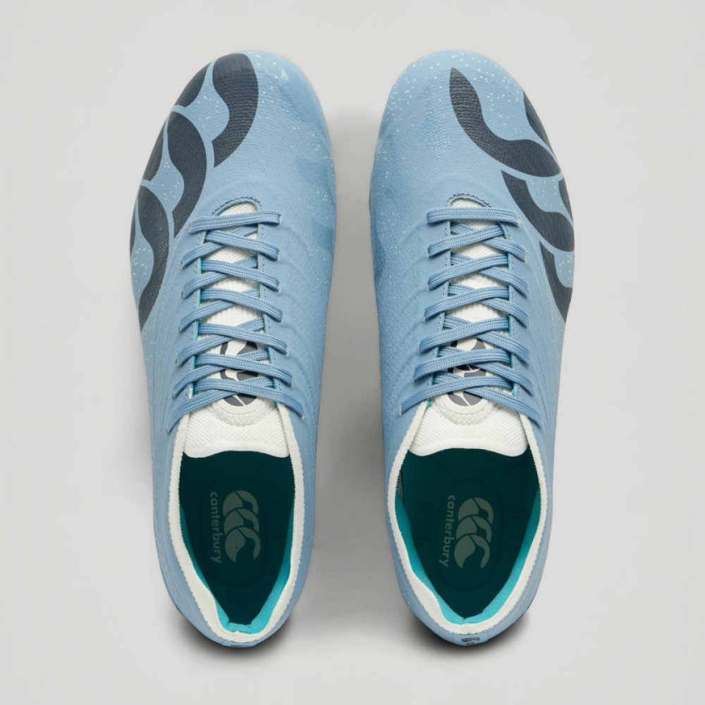 Crampons de rugby Canterbury Stampede Groundbreak Elite SG Bleu ciel / Gris – Image 4
