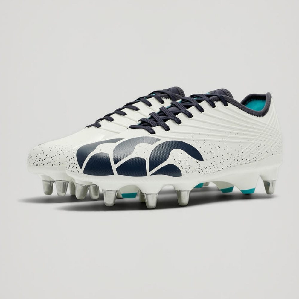 Crampons de rugby Canterbury Stampede Groundbreak Pro SG Blanc / Vert – Image 9