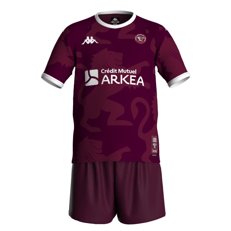 Ensemble Enfant Maillot et Short Domicile Union Bordeaux Bègles 2026/2027 35293HW AOO