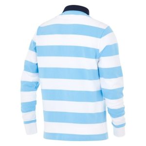 Polo Nike Racing 92 Heritage Rugby manches longues 2025/2026 Blanc / Bleu Dos lateral