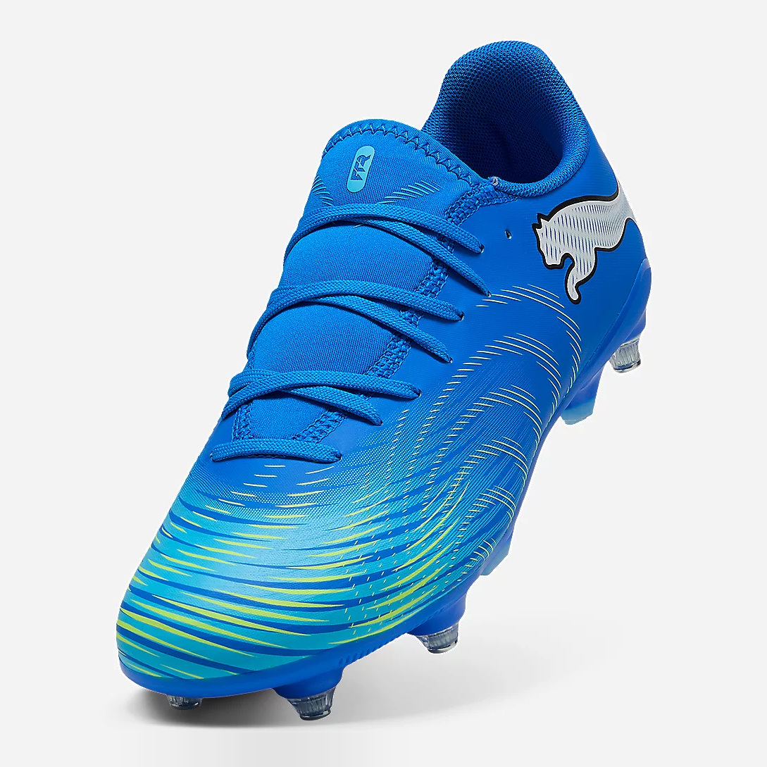 Crampons de football Puma Future 9 Play SG Bleu 109171-03 Front Top Lateral
